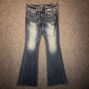 American Eagle Outfitters Kick Boot Jeans Women Medium Wash Super Stretch 4x28